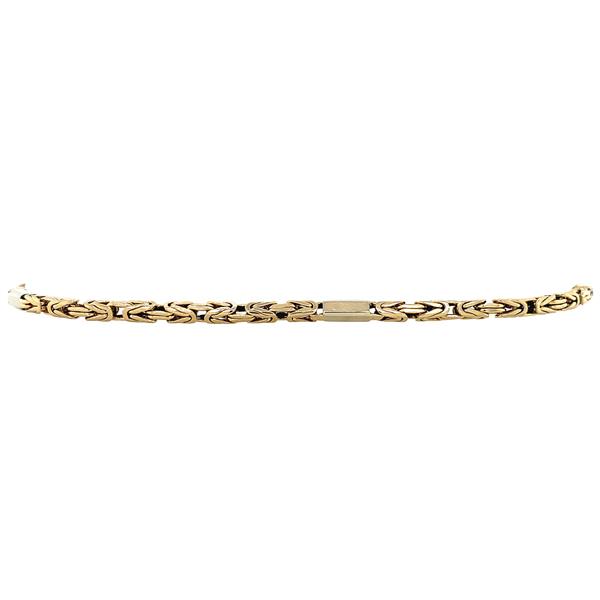 Grote foto gouden konings armband 23 cm 14 krt kleding dames sieraden
