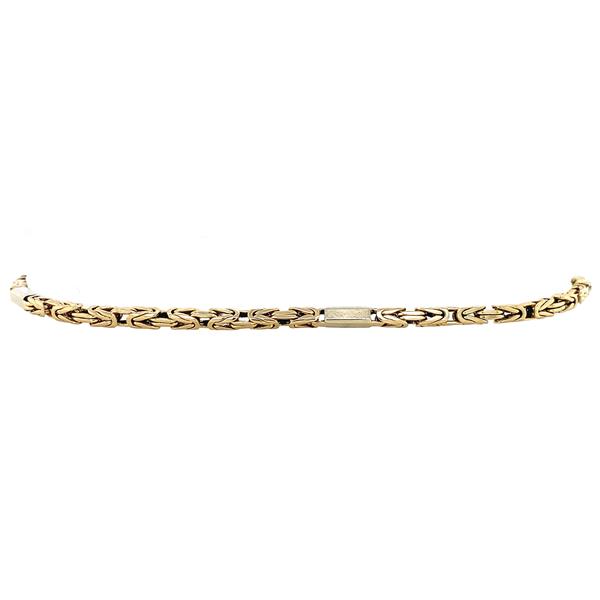 Grote foto gouden konings armband 23 cm 14 krt kleding dames sieraden