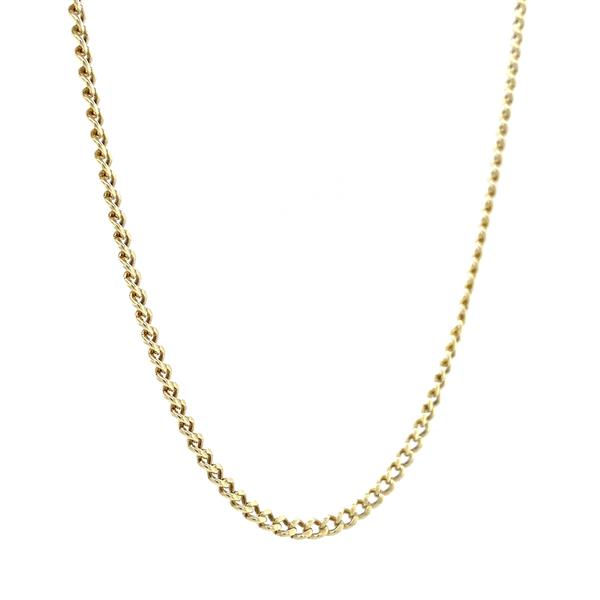Grote foto gouden lengtecollier gourmet 65 cm 14 krt kleding dames sieraden