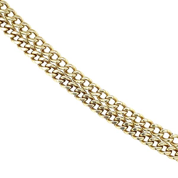 Grote foto gouden lengtecollier gourmet 65 cm 14 krt kleding dames sieraden