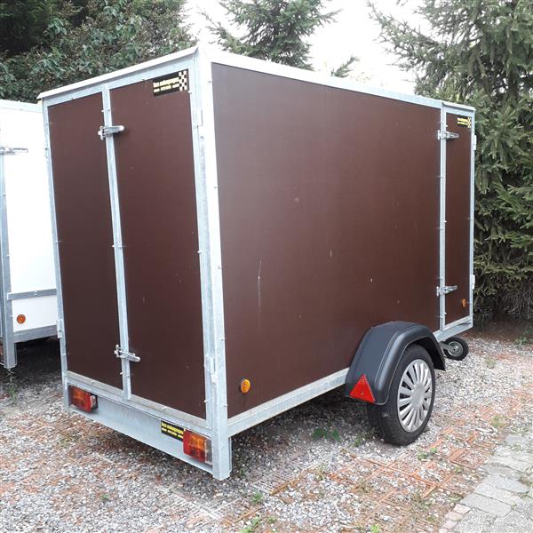 Grote foto gesloten aanhangwagen 1 as auto diversen aanhangers