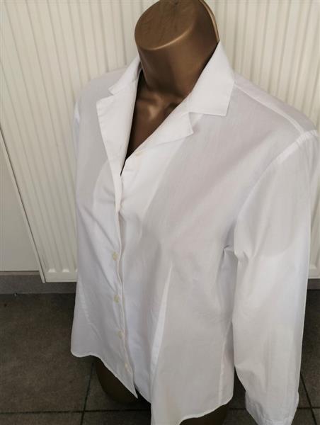 Grote foto elegante witte blouse van benetton 36 38 kleding dames blouses en tunieken