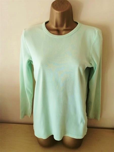 Grote foto mooie mintgroene pistache longsleeve 36 38 kleding dames t shirts