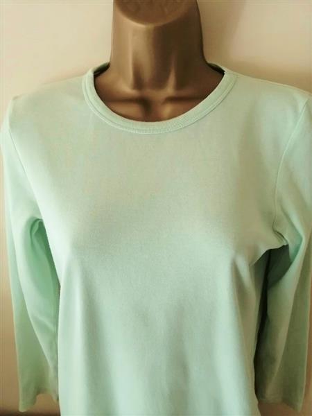 Grote foto mooie mintgroene pistache longsleeve 36 38 kleding dames t shirts