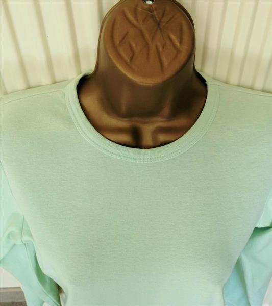 Grote foto mooie mintgroene pistache longsleeve 36 38 kleding dames t shirts