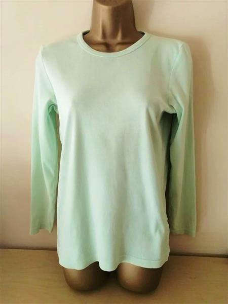 Grote foto mooie mintgroene pistache longsleeve 36 38 kleding dames t shirts