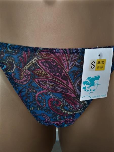 Grote foto koningsblauwe doorzichtige string paisley motief kleding dames ondergoed en lingerie