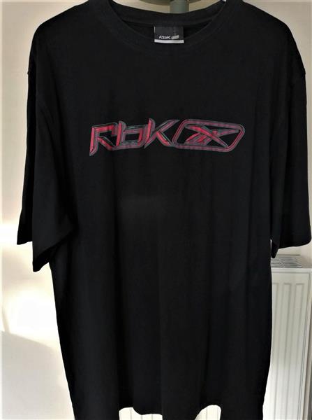 Grote foto vintage zwart reebok shirt met grote print xl kleding heren t shirts