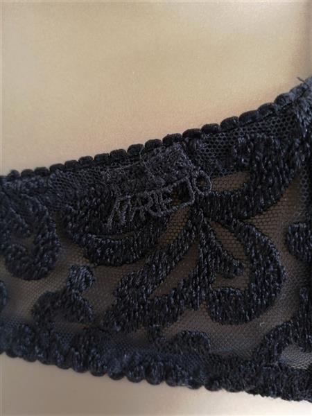 Grote foto zwarte bh met prachtige kant van marie jo 75b kleding dames ondergoed en lingerie merkkleding
