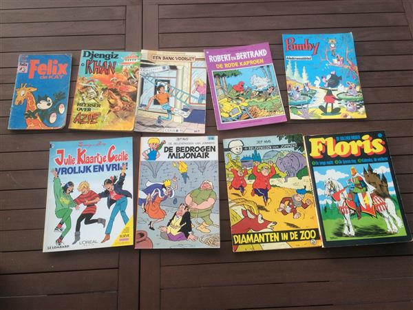 Grote foto stripboeken 9 stuks varia boeken stripboeken