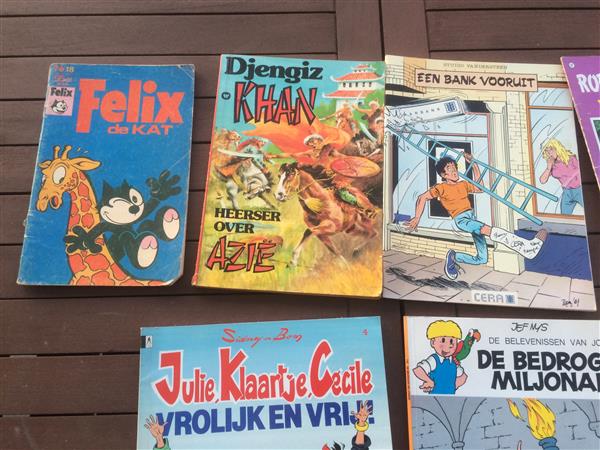 Grote foto stripboeken 9 stuks varia boeken stripboeken