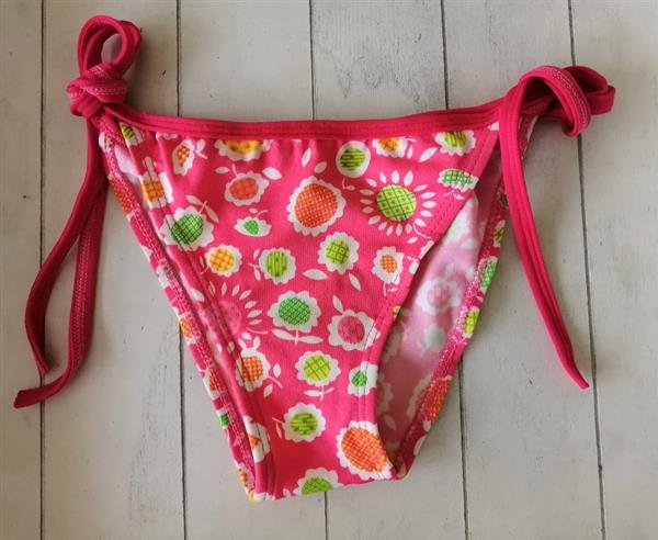 Grote foto supermooie framboosroze bikini met print kinderen en baby overige