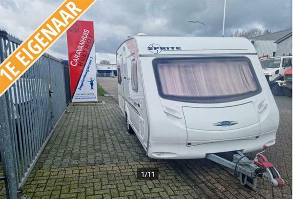 Grote foto sprite super 4.50 cf 2005 1e eig. vast bed caravans en kamperen caravans