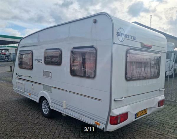 Grote foto sprite super 4.50 cf 2005 1e eig. vast bed caravans en kamperen caravans
