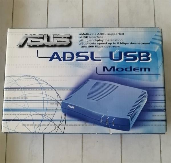 Grote foto blauwe asus adsl usb modem computers en software modems isdn faxen