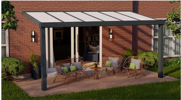 Grote foto veranda aluminium overkapping 506 x 400cm tuin en terras veranda en overkappingen