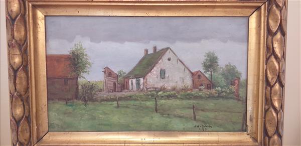 Grote foto de witte hoeve antiek en kunst klassiek