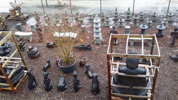 Grote foto pagode in graniet groot aanbod tuin en terras tuindecoratie