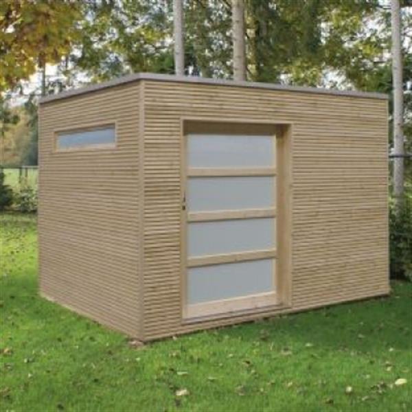 Grote foto strak tuinhuis box vurenhout in diverse maten tuin en terras tuinhuisjes en blokhutten