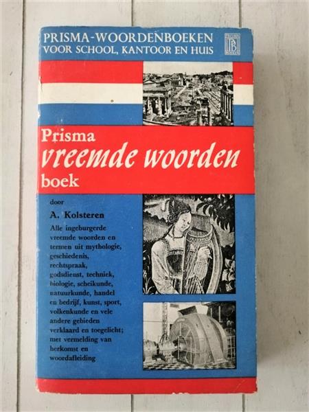 Grote foto prisma vreemde woorden boek uit 1956 boeken woordenboeken