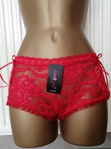 Grote foto rode doorzichtige caraco met hipster medium kleding dames ondergoed en lingerie