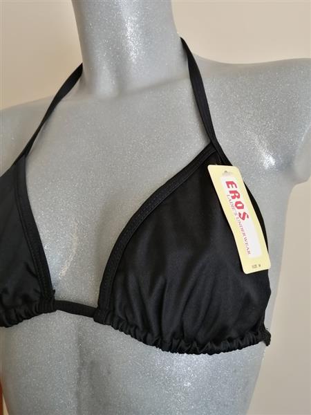 Grote foto zwarte 3 delige bikini met pareo en string m l xl kleding dames badmode en zwemkleding