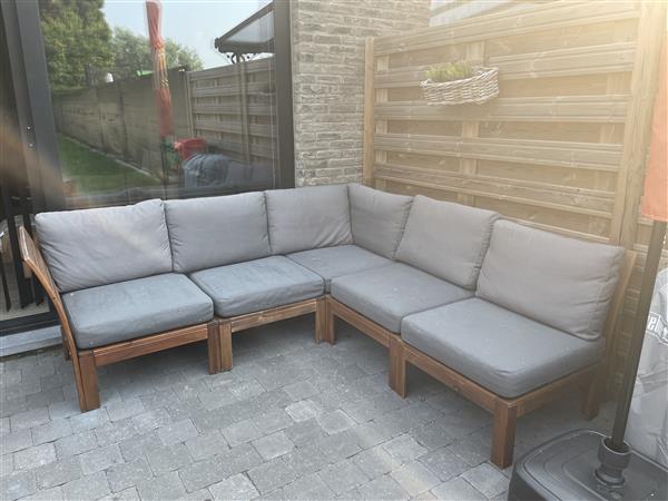 Grote foto loungeset tafel 6 stoelen tuin en terras tuinmeubelen