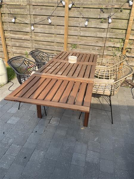 Grote foto loungeset tafel 6 stoelen tuin en terras tuinmeubelen