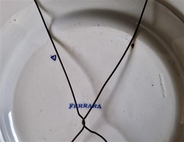 Grote foto ferrara bord antiek en kunst keramiek en aardewerk