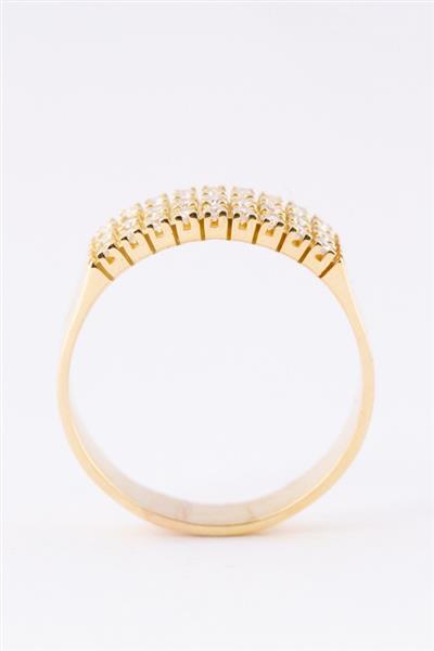 Grote foto 3 dubbele rij ring met 27 briljanten kleding dames sieraden