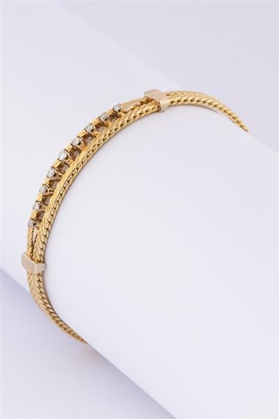 Grote foto gouden armband met briljanten kleding dames sieraden