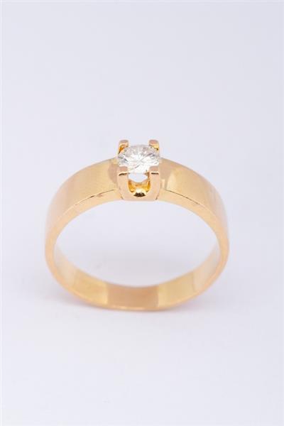 Grote foto gouden ring met briljanten kleding dames sieraden