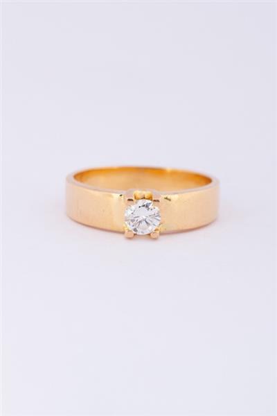 Grote foto gouden ring met briljanten kleding dames sieraden