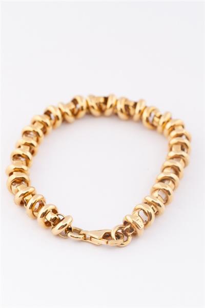 Grote foto gouden schakel armband kleding dames sieraden