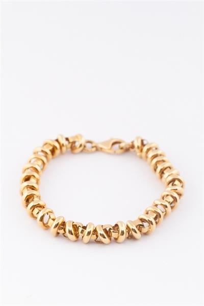 Grote foto gouden schakel armband kleding dames sieraden