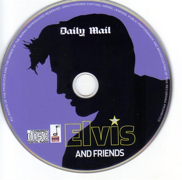 Grote foto originele promo cd elvis and friends daily mail muziek en instrumenten cds minidisks cassettes