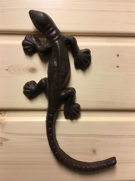 Grote foto salamander hagedis gemaakt van gietijzer huis en inrichting woningdecoratie