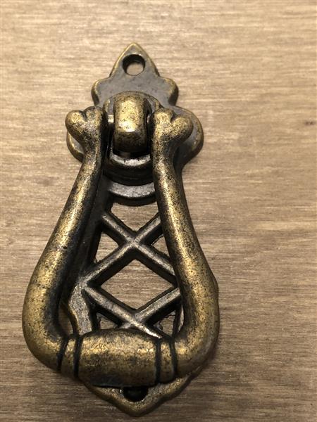 Grote foto vintage laden kastdeur handvat brass messing. doe het zelf en verbouw materialen en producten