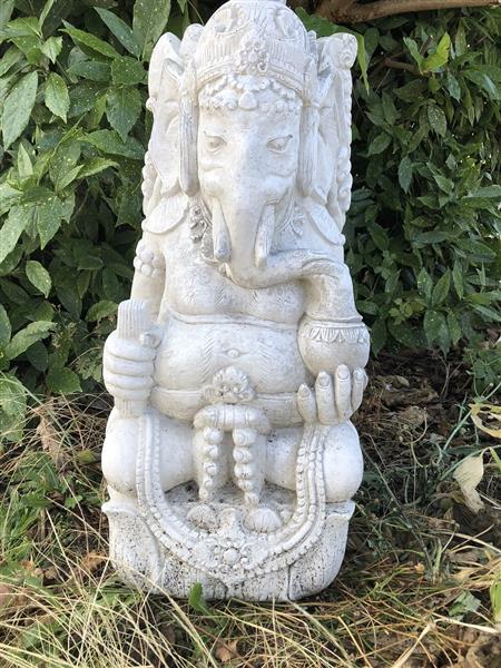 Grote foto beeld ganesha 2 een hindoestaanse god vol stenen beeld tuin en terras tuindecoratie