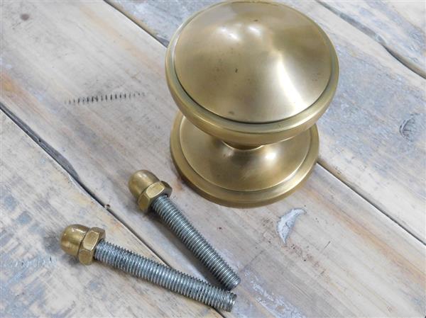 Grote foto deurknop antiek messing landhuis knop voor deur trekknop vast . doe het zelf en verbouw materialen en producten