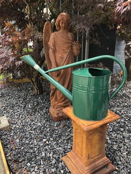 Grote foto tuin gieter klassiek metaal groen 7.5 liter prachtig huis en inrichting woningdecoratie