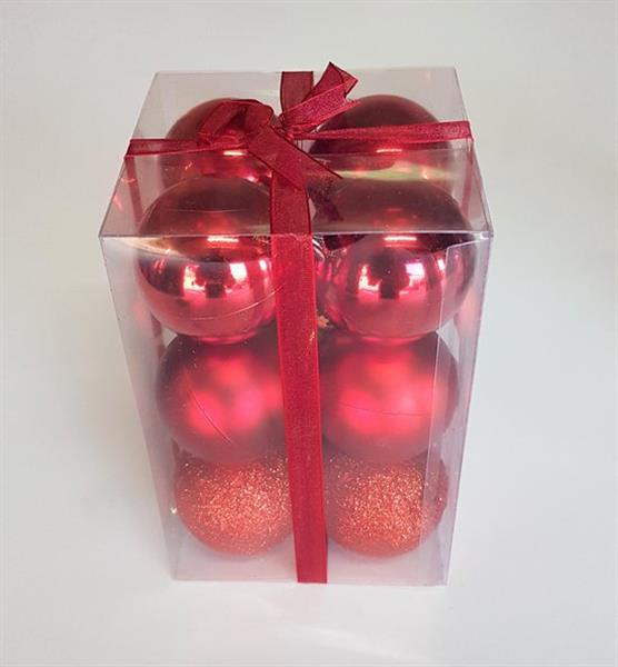 Grote foto kerstballen set 12 stuks 5cm in 3 kleuren diversen overige diversen