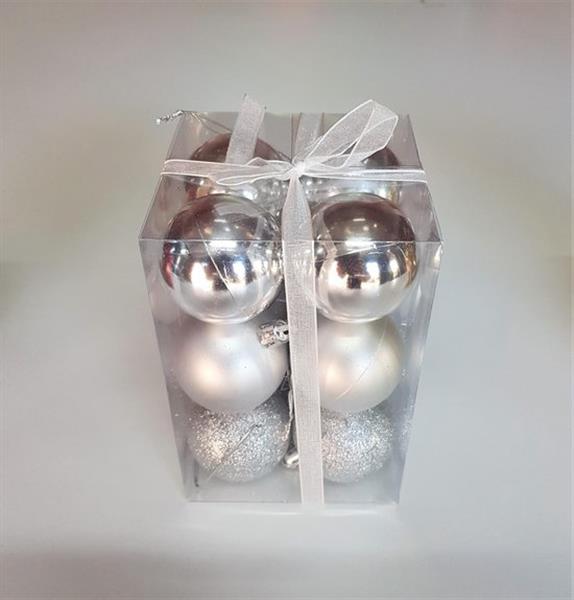 Grote foto kerstballen set 12 stuks 5cm in 3 kleuren diversen overige diversen