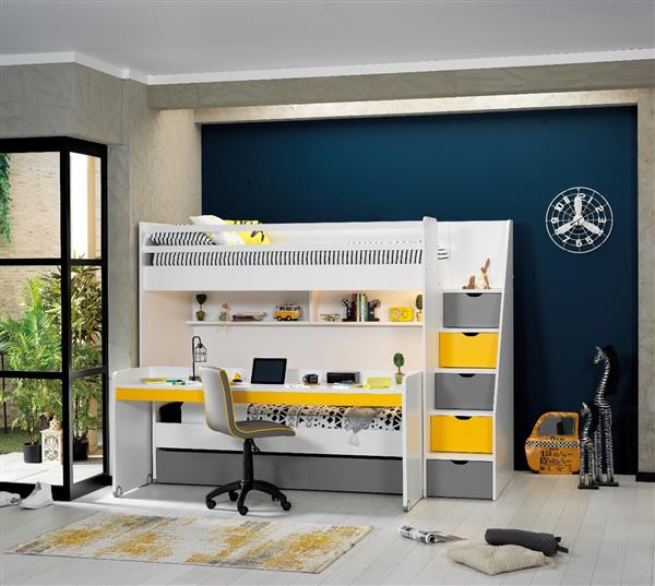 Grote foto neo bureau groot in wit met grijs of geel almila huis en inrichting stoelen