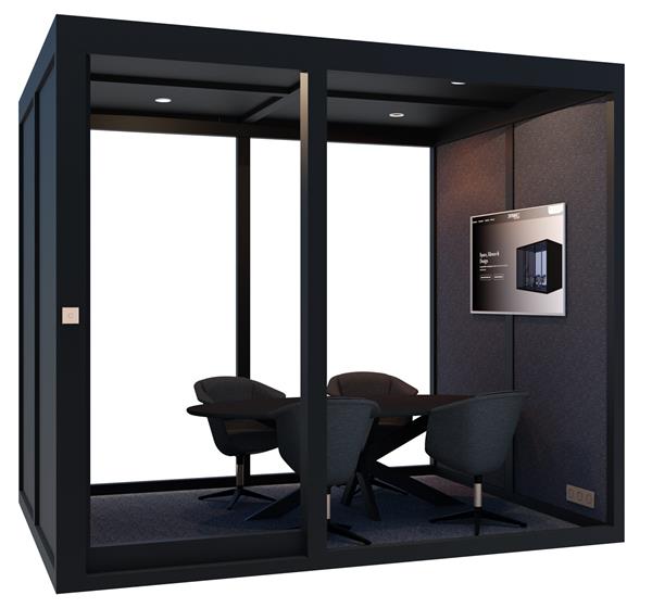 Grote foto akoestische cabine huren meetingbox venus 264x240cm huis en inrichting kantooraccessoires