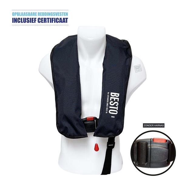 Grote foto besto 300n automatisch zonder harnas blauw watersport en boten watersportkleding