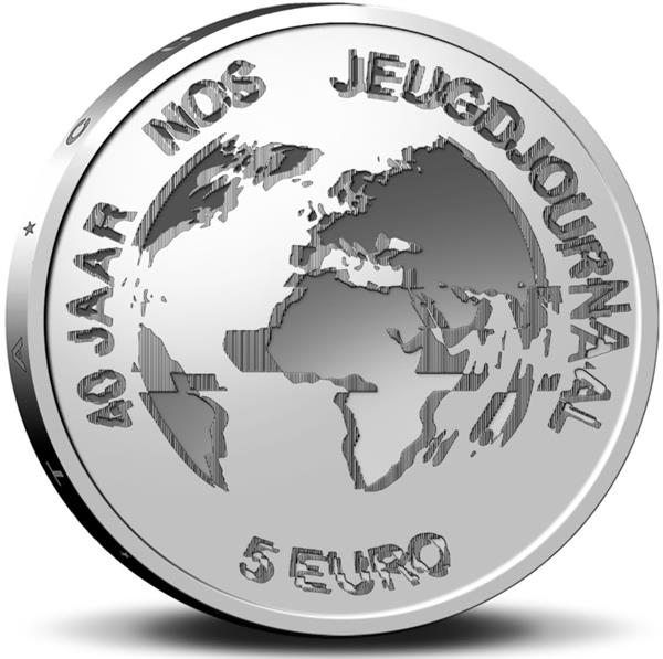 Grote foto nederland 5 euro 2021 40 jaar jeugdjournaal coincard unc verzamelen munten overige