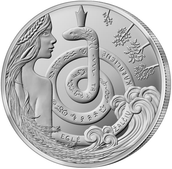 Grote foto litouwen 1 5 euro 2021 egle de koningin der slangen verzamelen munten overige
