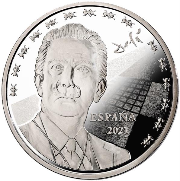Grote foto spanje 10 euro 2021 salvador dali verzamelen munten overige