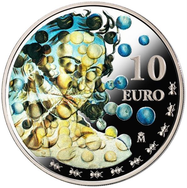 Grote foto spanje 10 euro 2021 salvador dali verzamelen munten overige